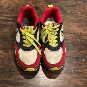 Nike Red and Black Retro Sneakers